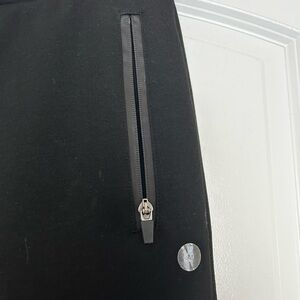 Black, athletic, workout material, joggers